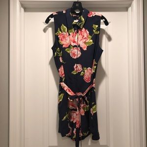 Equipment silk floral romper